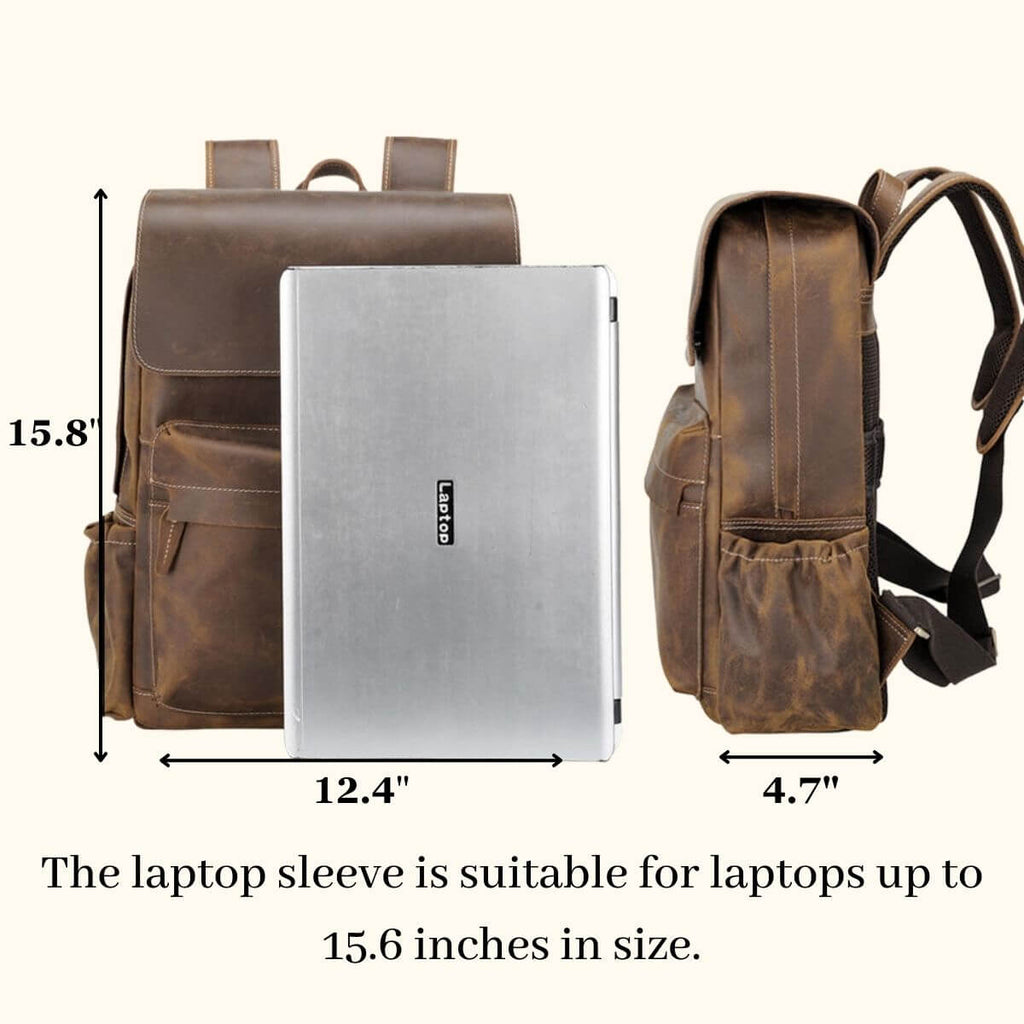 Genuine Vintage Leather Backpack