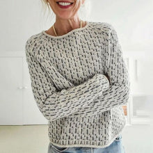Load image into Gallery viewer, Chic Round Neck Long Sleeve Sweater
