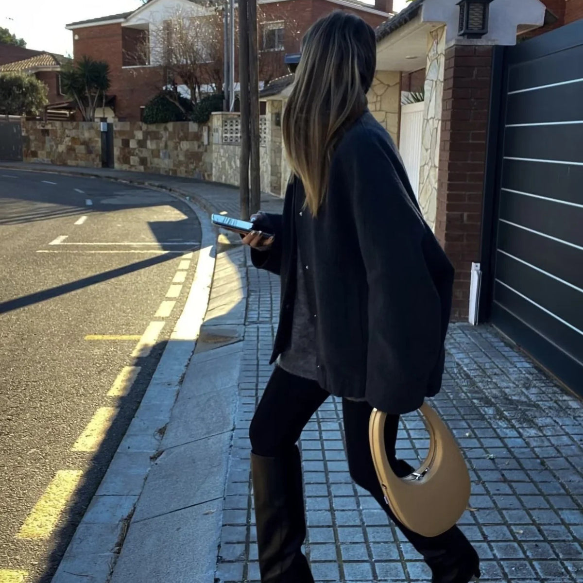 Oversize Stand Up Bomber Jacket