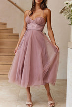 Load image into Gallery viewer, Sweet Elegant Sweatheart Princess Midi Dress
