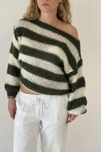Load image into Gallery viewer, Loose Striped Long Sleeve Knitted Sweater
