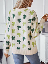 Load image into Gallery viewer, Lovely St Patrick&#39;s Day Shamrock Pullover Sweater
