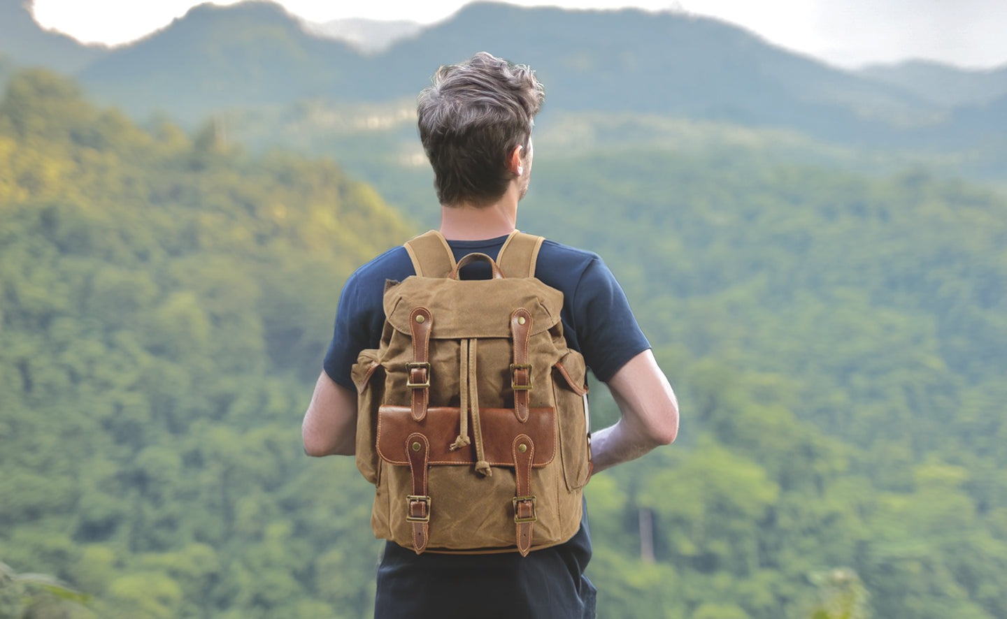 Old School Canvas Backpack