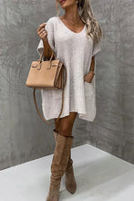 Load image into Gallery viewer, Casual Solid Pocket Short Sleeve Sweater Top
