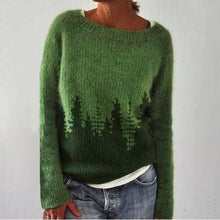 Load image into Gallery viewer, Casual Crew Neck Long Sleeve Knit Sweater Top
