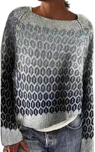Load image into Gallery viewer, Gradient Printed Long Sleeve Sweater

