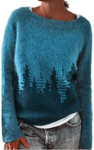 Load image into Gallery viewer, Casual Crew Neck Long Sleeve Knit Sweater Top
