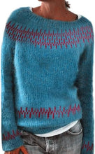 Load image into Gallery viewer, Color Block Long Sleeve Sweater
