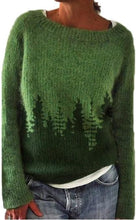 Load image into Gallery viewer, Casual Crew Neck Long Sleeve Knit Sweater Top

