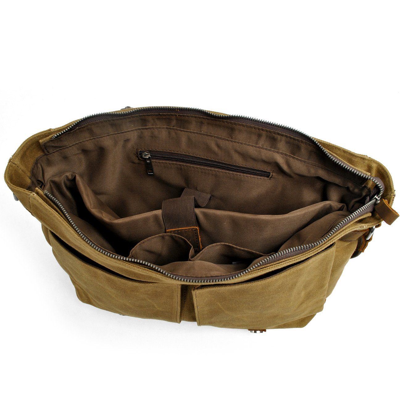 Army Green Canvas Messenger Bag Shoulder Bag