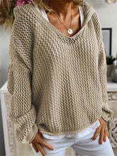 Load image into Gallery viewer, Loose Hooded Long Sleeve Sweater
