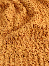 Load image into Gallery viewer, Yellow Long Sleeve Crew Neck Knitted Midi Sweater Dress
