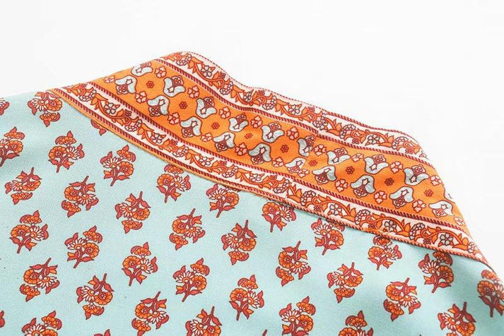 Boho Floral Patterns Kimono Cover Up