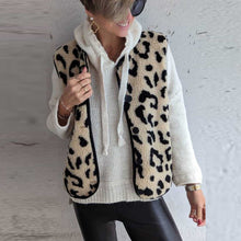 Load image into Gallery viewer, Leopard Print Casual Autumn and Winter Vest Jacket

