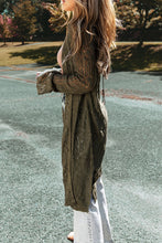 Load image into Gallery viewer, Knit Hollow out Open Front Long Cardigan
