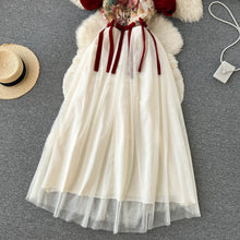 Load image into Gallery viewer, Retro Off Shoulder Embroidered Maxi Dress
