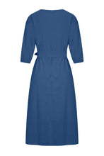 Load image into Gallery viewer, Casual Daily Roun Neck 3/4 Sleeves Midi Dress
