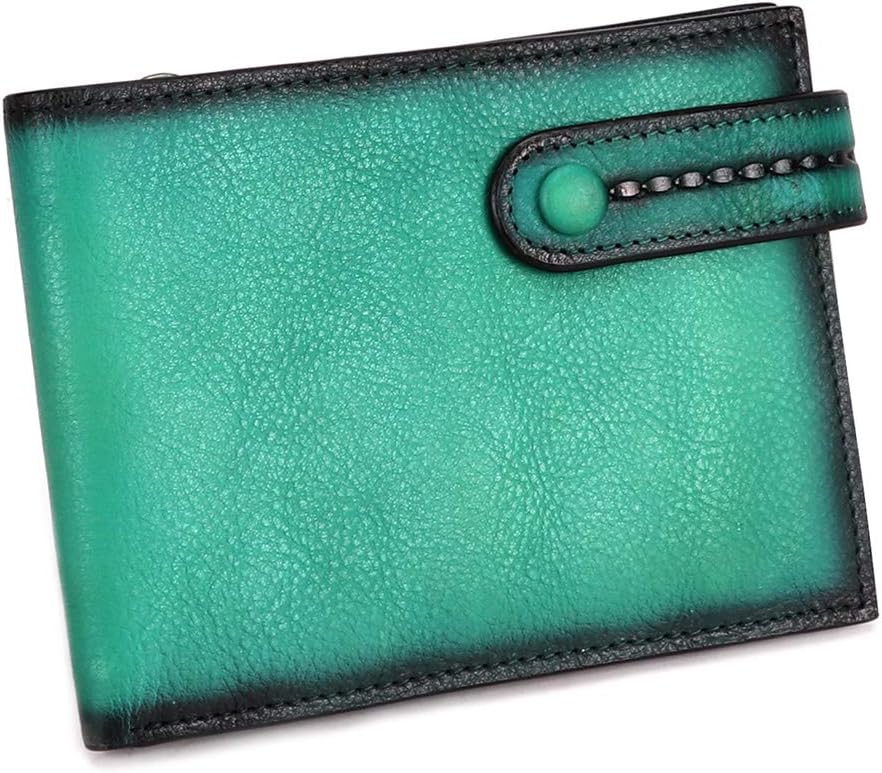 Bifold Wallet Money Clip Purse Mens Leather Slim Small Billfold Card Holder Purse