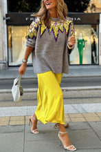 Load image into Gallery viewer, Long Sleeves Sequins Loose Knitted Sweater
