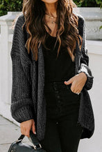 Load image into Gallery viewer, Simple Drop Shoulder Open Front Knit Oversized Sweater Cardigan
