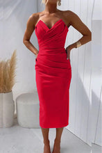 Load image into Gallery viewer, Sexy Sleeveless Sweatheart Bodycon Midi Party Evening Dress
