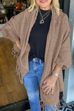 Load image into Gallery viewer, Casual Fringed Trim Irregular Cardigan Outerwear
