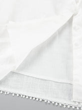 Load image into Gallery viewer, White Long Sleeves Buttons Down Tied Waist Mini Dress
