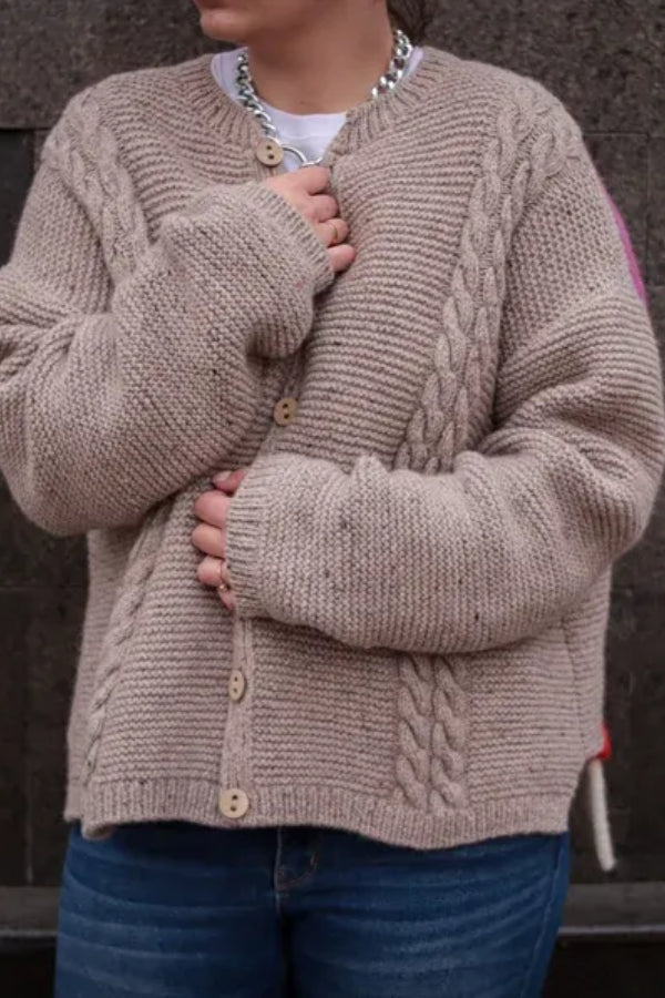 Cute Ugly Sweater Knit Cardigan