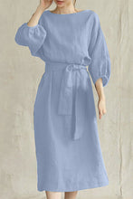 Load image into Gallery viewer, Casual Daily Roun Neck 3/4 Sleeves Midi Dress
