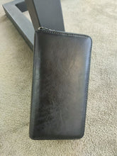 Load image into Gallery viewer, Handmade Long Leather Wallet Purse Large Capcity Multi Cards Zipper Soft Clutch for Women
