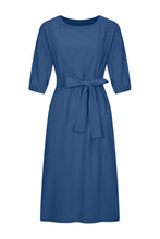 Load image into Gallery viewer, Casual Daily Roun Neck 3/4 Sleeves Midi Dress
