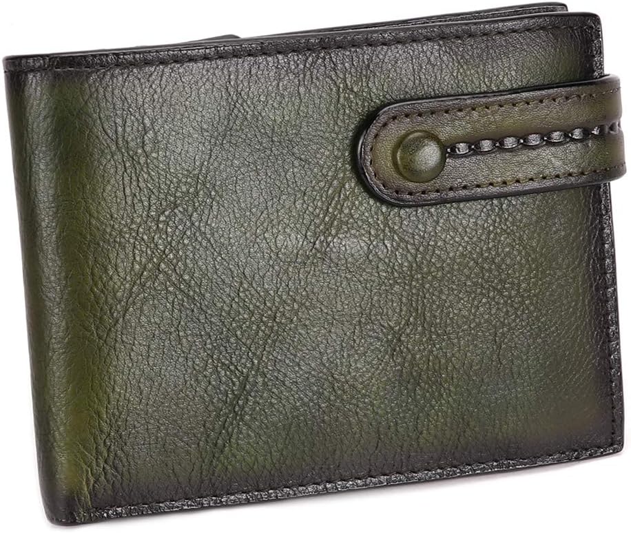 Bifold Wallet Money Clip Purse Mens Leather Slim Small Billfold Card Holder Purse