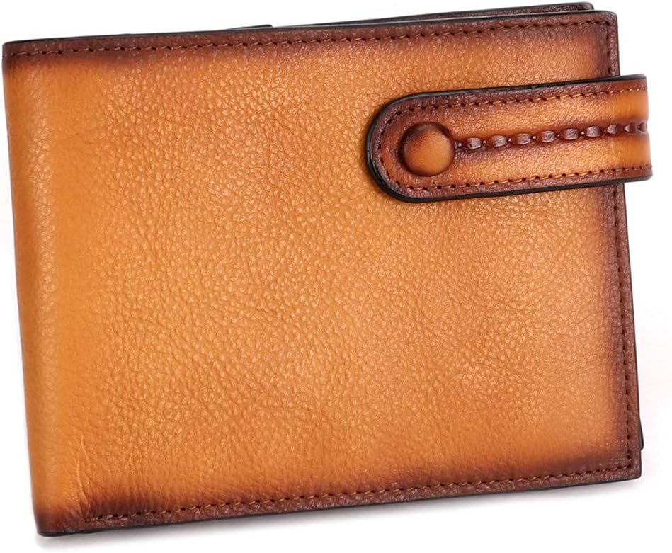 Bifold Wallet Money Clip Purse Mens Leather Slim Small Billfold Card Holder Purse