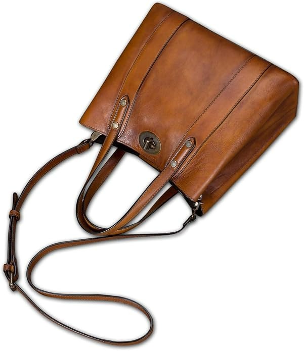 Vintage Handmade Shoulder Purse Leather Handbag