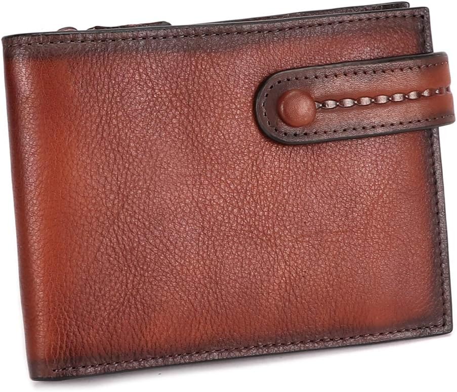 Bifold Wallet Money Clip Purse Mens Leather Slim Small Billfold Card Holder Purse