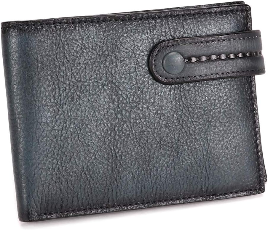 Bifold Wallet Money Clip Purse Mens Leather Slim Small Billfold Card Holder Purse