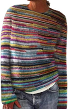 Load image into Gallery viewer, Mexican Striped Inspired Knit Art Cozy Sweater
