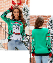 Load image into Gallery viewer, Funny Patterns Holiday Party Ugly Christmas Sweater

