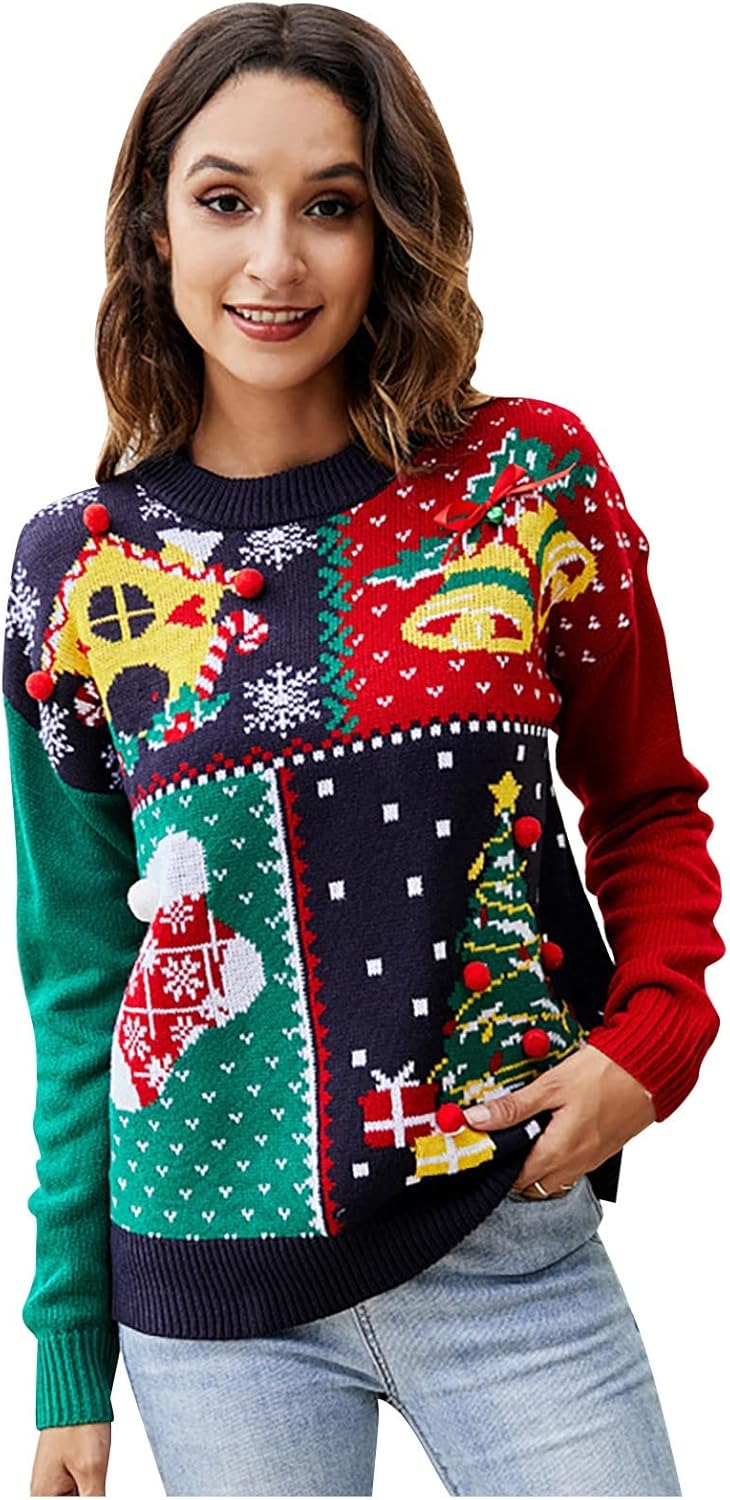 Novelty Casual Loose Knitted Christmas Ugly Sweater