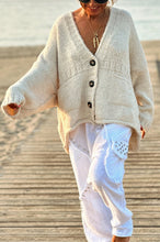 Load image into Gallery viewer, Loose Long Sleeve V-neck Pocket Knitted Cardigan
