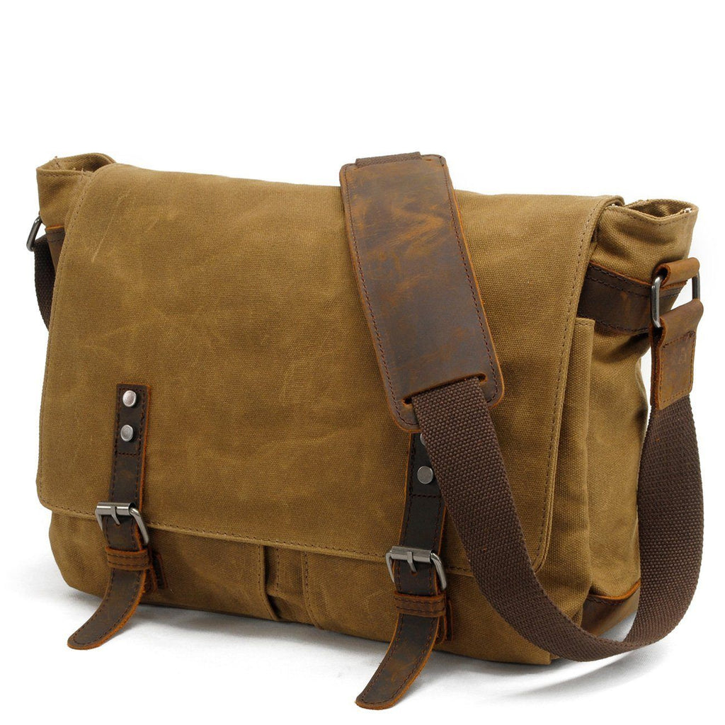 Army Green Canvas Messenger Bag Shoulder Bag