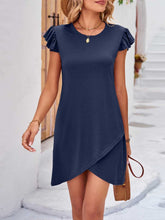 Load image into Gallery viewer, Ruffled Cap Sleeve Mini Dress
