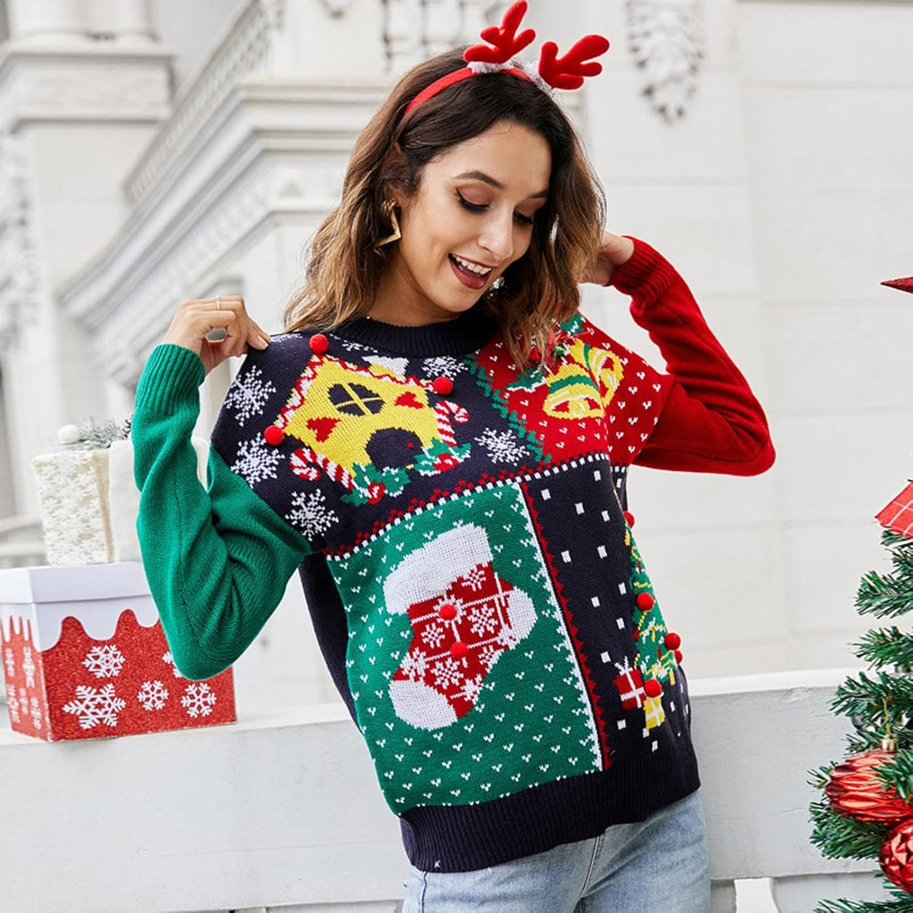 Novelty Casual Loose Knitted Christmas Ugly Sweater