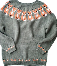 Load image into Gallery viewer, Round Neck Loose Fox Knitted Sweater
