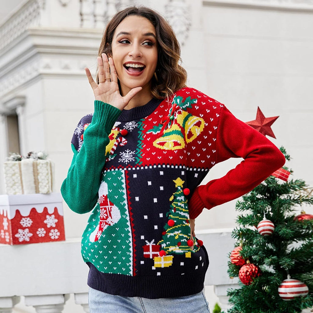 Novelty Casual Loose Knitted Christmas Ugly Sweater