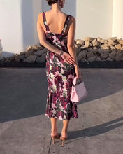 Load image into Gallery viewer, Sexy Flower Fishtail Midi Dress
