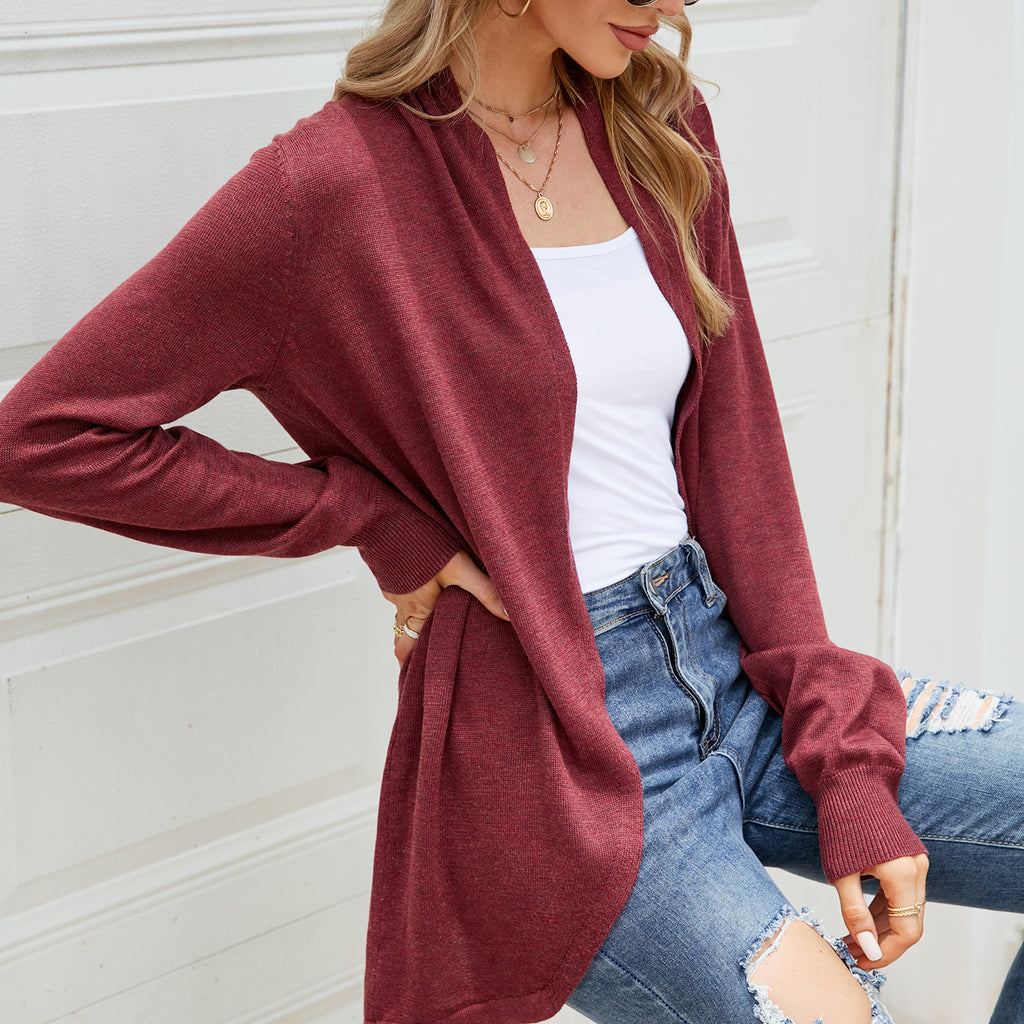 Long Sleeve Open Front Duster Cardigan