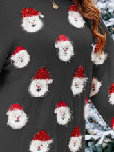 Load image into Gallery viewer, Santa Claus Long Sleeve Crew Neck Pullover Knitted Tunic Christmas Sweater Dress
