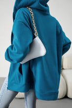 Load image into Gallery viewer, Loose Casual Sweater Cardigan Hooded Jacket
