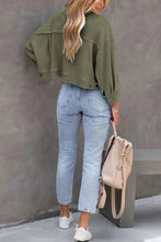 Load image into Gallery viewer, Classic Waffle Cardigan Short Top Jacket
